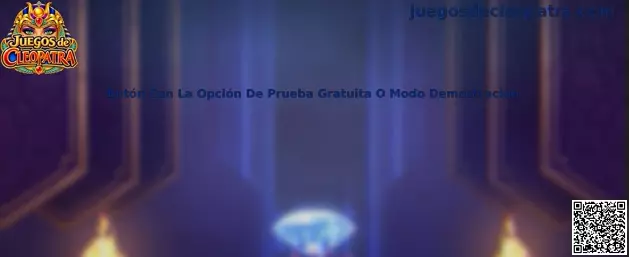 Referencia visual para identificar el botón de prueba gratuita o modo demostración en Juegos de Cleopatra